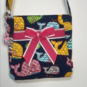 N Gil Crossbody Quilted Whale Bag with Flip Flop Charm NWT